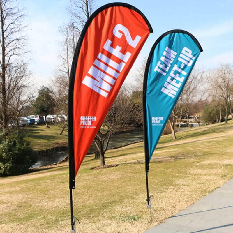 custom teardrop flags banner