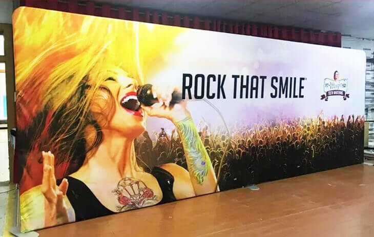 tension fabric display banners