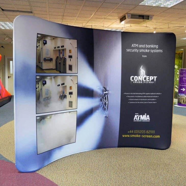 tension fabric display banners