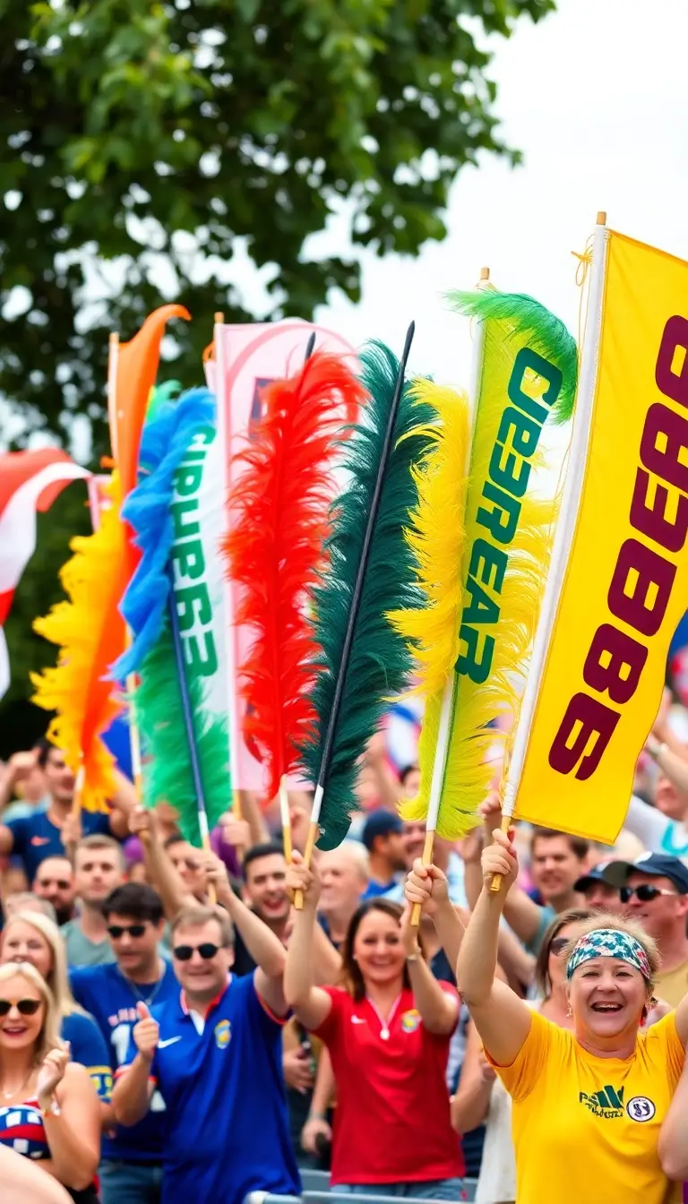 17 College Football Feather Flags That’ll Make Your Sports Event the Talk of the Town! - 7. Championship Banners