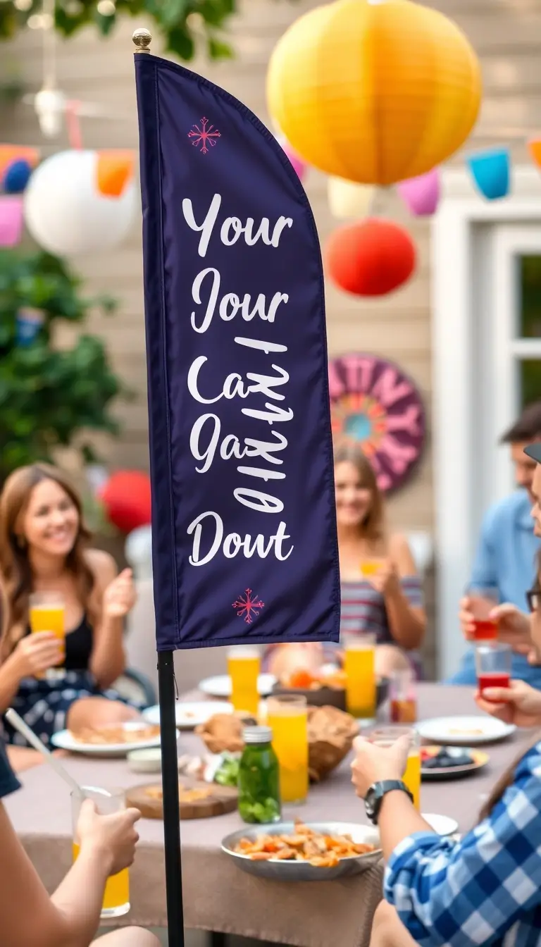 17 College Football Feather Flags That’ll Make Your Sports Event the Talk of the Town! - 2. Customized Flags