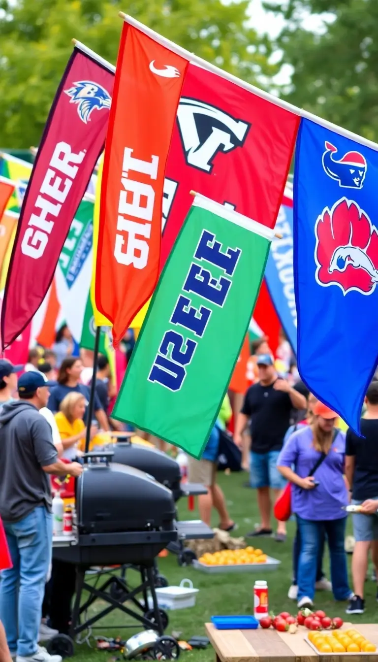 17 College Football Feather Flags That’ll Make Your Sports Event the Talk of the Town! - 15. Flags for All Ages