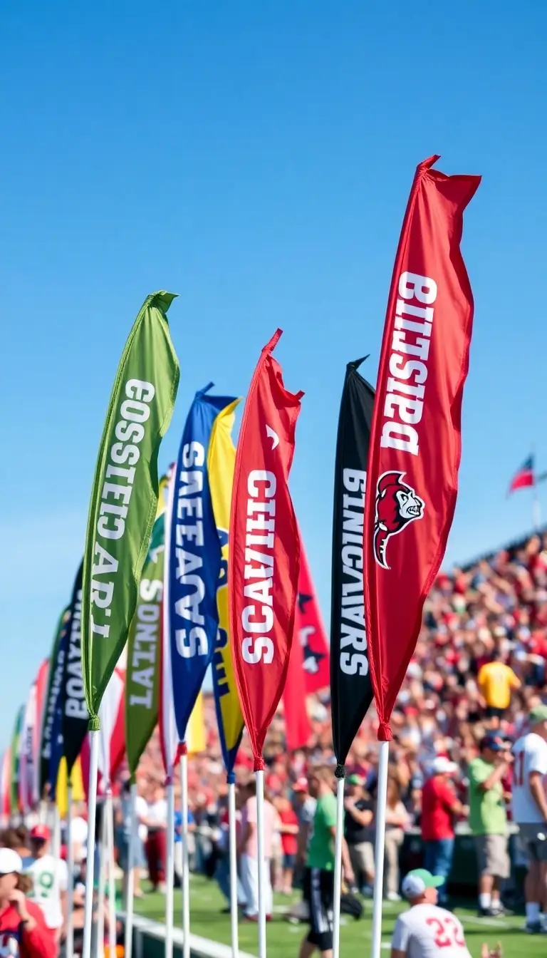 17 College Football Feather Flags That’ll Make Your Sports Event the Talk of the Town! - 10. Seasonal Themes