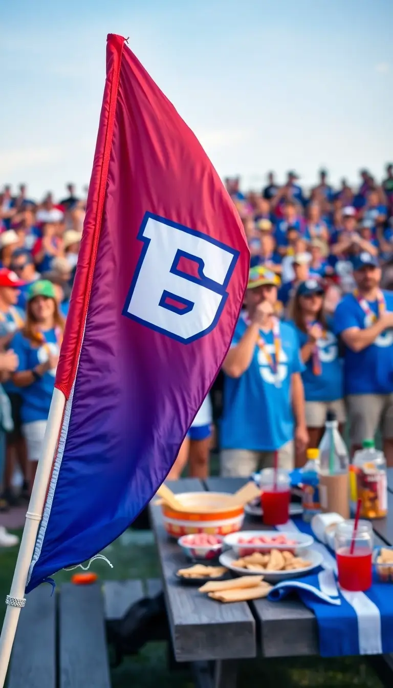 17 College Football Feather Flags That’ll Make Your Sports Event the Talk of the Town! - 1. Classic Team Colors