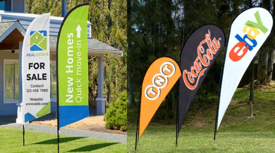 Custom Feather Flags vs Teardrop Flags