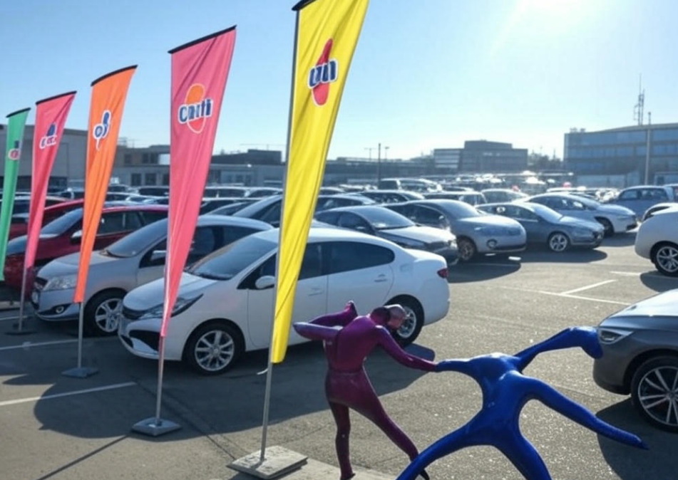 Feather Flags for Car Dealerships