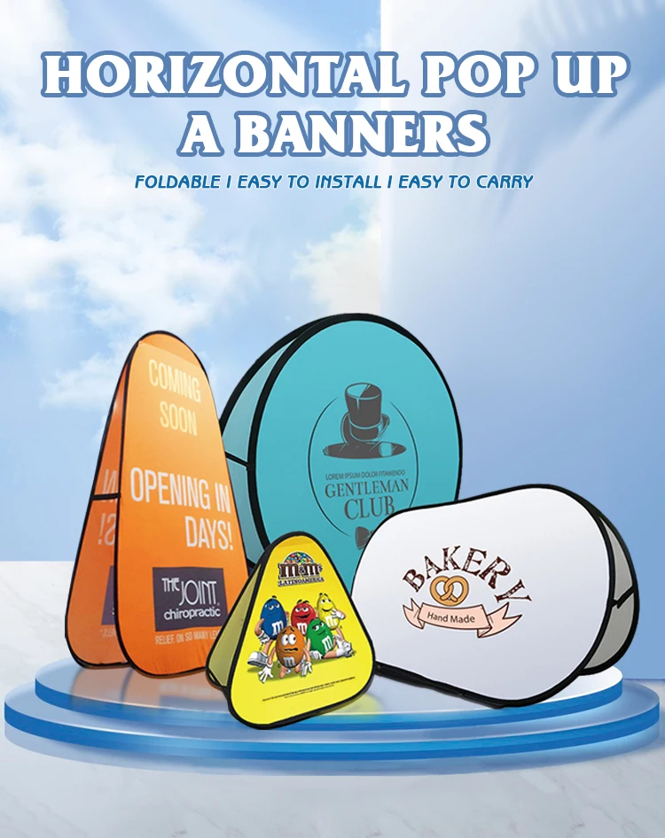 Horizontal Pop Out Banners