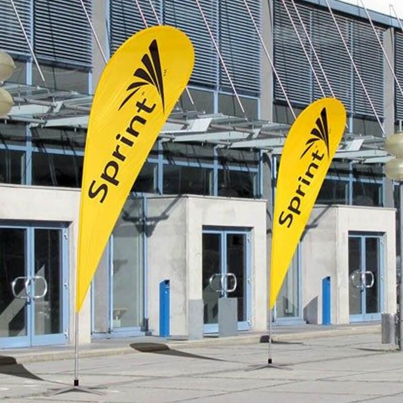 Cheap teardrop flags