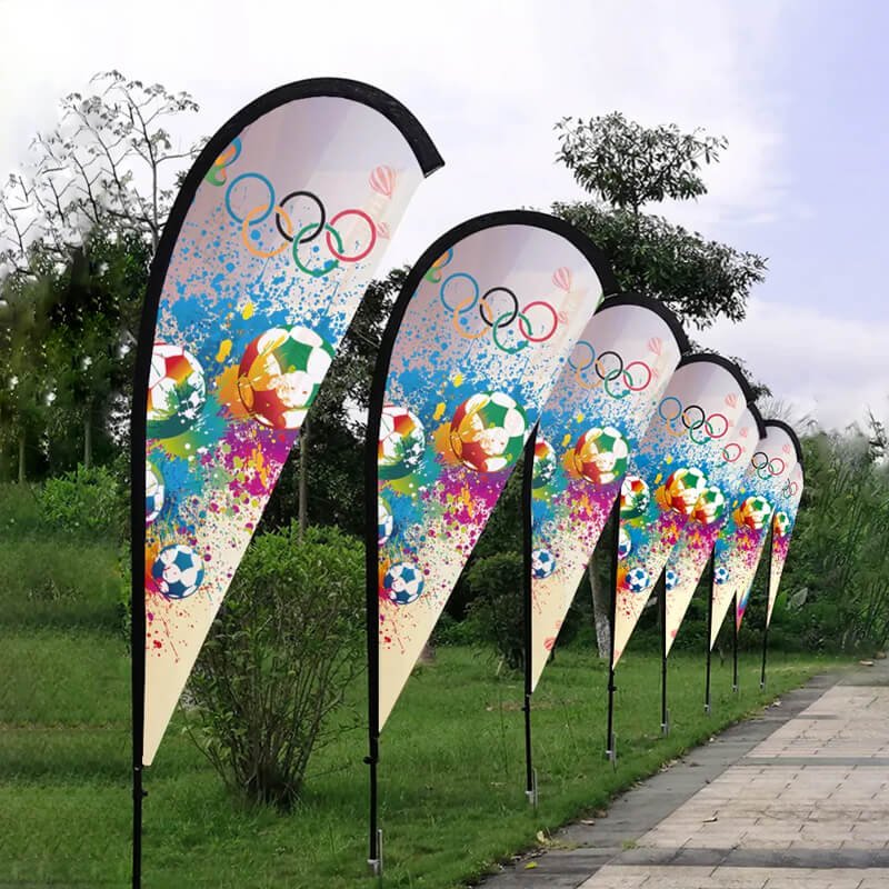 Cheap teardrop flags