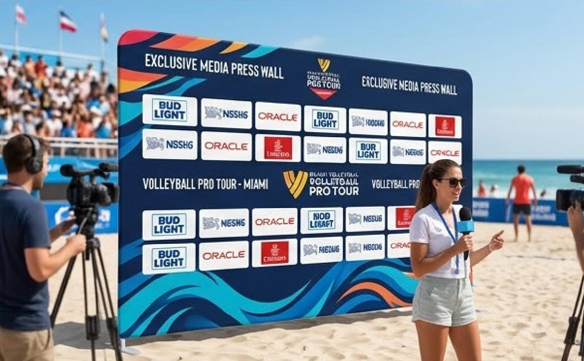 Custom Volleyball Tournament Backdrops with Free Professional Design