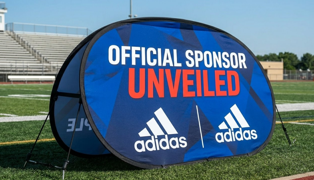 Heavy-Duty Outdoor Football Sideline Banners