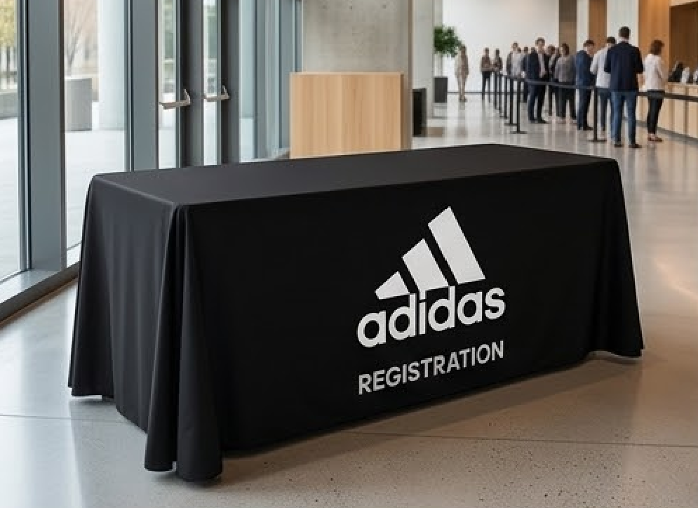 Custom stretch table Cloth with logo