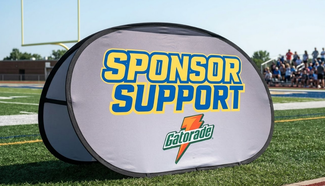 Heavy-Duty Outdoor Football Sideline Banners
